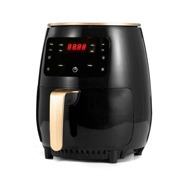 AUGIENB 1400W 4.5L Air Fryer Oil free Health Fryer Cooker Multifunction Smart Touch LCD Deep Airfryer for French fries Pizza