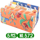 Teramila, 5 unidades por paquete, tela de algodón con estampado de flores para costura de vestidos, telas de retazos, artesanía DIY, costura acolchada