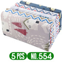 Teramila, 5 unidades por paquete, tela de algodón con estampado de flores para costura de vestidos, telas de retazos, artesanía DIY, costura acolchada