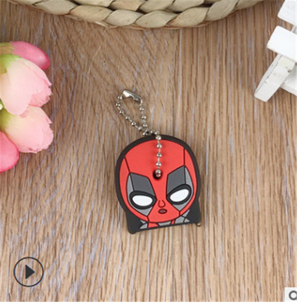 Cute Small Key Chain Pendant Key Cartoon Key Case Lovely Silicone Protective Cute Cover For Key Control Dust Cover Holder Decor