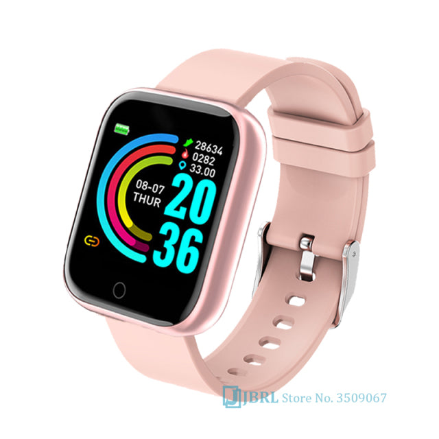 2021 Damen Sport Armband Smart Watch Damen Smartwatch Herren Smartband Android IOS Wasserdicht Fitness Tracker Smart Clock Herren