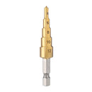 Juego de herramientas manuales de broca escalonada de titanio y acero HSS 3-12 4-12 4-20 4-32mm juego de brocas de Metal para madera y madera con cono escalonado