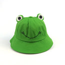 Child-Parents Frog Bucket Hat For Women Summer Autumn Plain Female Panama Outdoor Hiking Beach Fishing Sunscreen Woman Bob Caps