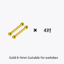 La Monada Sterling Silver Stud Earrings Women Two Ball Fine 925 Silver Jewelry Woman Earrings Stud Silver 999 Keep Piercing Nut