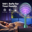 Electric Mosquito Killer UV Light Fly Swatter Mosquito Trapper USB Rechargeable Bug Zapper Insect Racket Swatter Bug Zapper