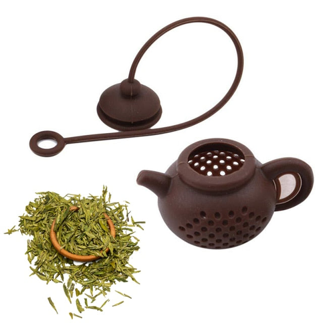 Multi Shape Creative Tea Infuser Strainer Tea Bags Filter For Coffee Red Tea Flower Tea Cute Teapot-Shape People Fish Teaware