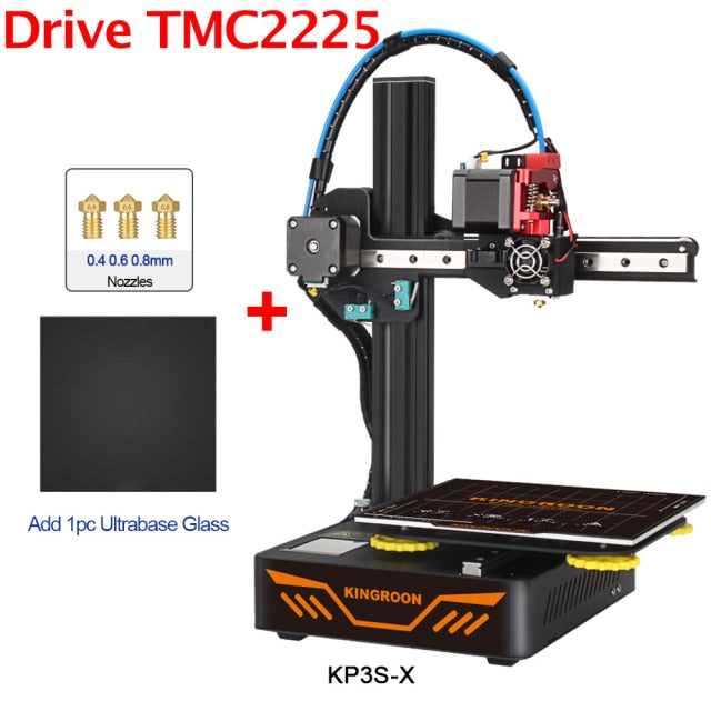 KINGROON KP3S 3D-Drucker Hochpräziser Druck Verbesserter DIY-3D-Drucker-Kit Touchscreen-Druckgröße 180 * 180 * 180 mm