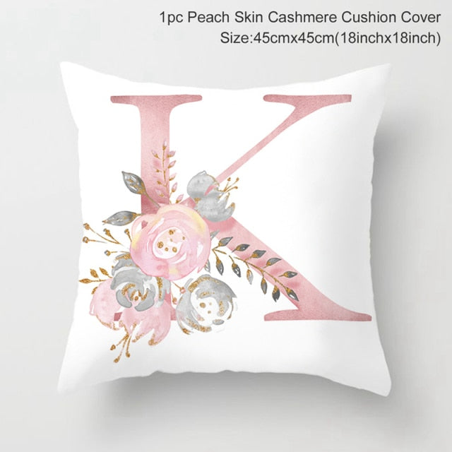 Custom Pink Letter Decorative Cushion Cover Wedding Party Decoration Wedding Decorative Pillow Party Supplies Wedding Ornaments