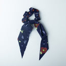 Anime Demon Slayer Cosplay Hair Ring Ribbon Nezuko Zenitsu Tanjirou Fashion Scrunchies Hair Accessories Girl Costume Props