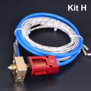 Ender-3/CR10/CR10S 1,75-mm-J-Kopf-Hotend-Kit Aluminium-Heizblock mit Heizthermistor für 3D-Drucker mit 0,4-mm-Düsenteil