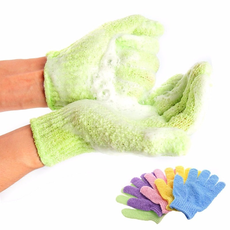 Beste Qualität Bad zum Peeling Peeling-Handschuh Peeling-Handschuhe Widerstand Körpermassage Schwamm Waschen Haut Feuchtigkeitsspendender SPA-Schaum