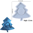 Molde de bandeja para copas de vino en forma de luna, moldes de silicona para candelabros, molde de resina epoxi de cristal DIY, molde de fundición de arcilla cerámica para decoración del hogar