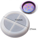 Molde de bandeja para copas de vino en forma de luna, moldes de silicona para candelabros, molde de resina epoxi de cristal DIY, molde de fundición de arcilla cerámica para decoración del hogar