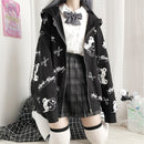 Gothic Coat Sweatshirt Women Fashion Spring 2021 Clothes Ins Preppy Kawaii Hoodies Long Sleeve Zip Up Hoodie Japanese Cute Tops