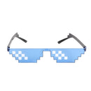 CellDeal hombres mujeres 8 bits codificación Pixel Thug Life mosaico gafas de sol de moda Cool Super Party divertido Vintage tonos gafas