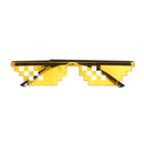 CellDeal hombres mujeres 8 bits codificación Pixel Thug Life mosaico gafas de sol de moda Cool Super Party divertido Vintage tonos gafas