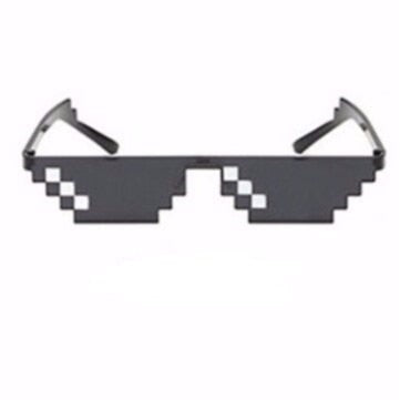 CellDeal Men Women 8 Bit Coding Pixel Thug Life Mosaic Glasses Sunglasses Trendy Cool Super Party Funny Vintage Shades Eyewear