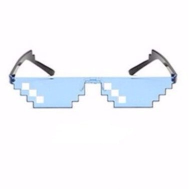 CellDeal Men Women 8 Bit Coding Pixel Thug Life Mosaic Glasses Sunglasses Trendy Cool Super Party Funny Vintage Shades Eyewear