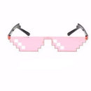 CellDeal hombres mujeres 8 bits codificación Pixel Thug Life mosaico gafas de sol de moda Cool Super Party divertido Vintage tonos gafas