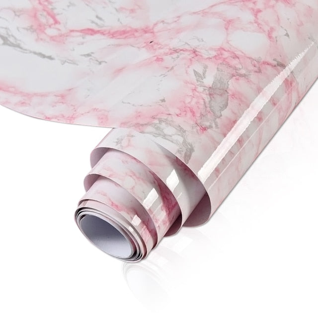 Vinyl Self Adhesive Wallpaper PVC Marble Waterproof Contact Paper Decorative Film Kitchen Cabinets Countertop Furniture Stickers