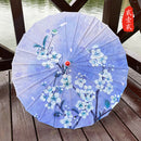 Silk Cloth Women Umbrella Japanese Cherry Blossoms Ancient Dance Umbrella Decorative Umbrella Chinese Style Oil Paper Umbrella