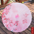 Silk Cloth Women Umbrella Japanese Cherry Blossoms Ancient Dance Umbrella Decorative Umbrella Chinese Style Oil Paper Umbrella