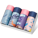 4pcs/lot Mens Underwear Boxers Cotton Fashion Printed Men Underpants Boxer Shorts Male Panties Pouch Vetement Homme