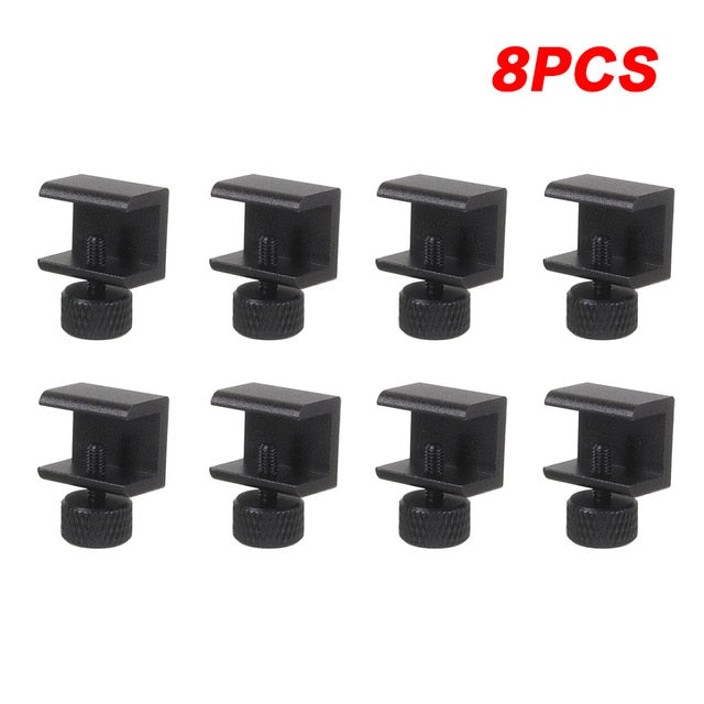 3DSWAY 3D Pritner Parts 4/8pcs Glass Heated Bed Clip Clamp Heatbed clip Aluminium Alloy Ultimaker Hotbed Build Platform Retainer