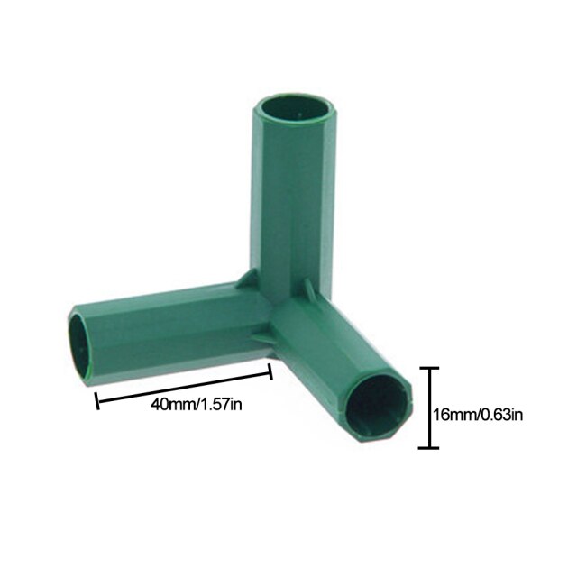 5/10pcs 16MM PVC Fitting 4 Types Stable Support Heavy Duty Greenhouse Frame Building Connector Greenhouse Frame Adapter