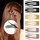 10Pcs Double-grip Hair Clips Metal Snap Barrettes Hair Styling Tools for Women Girls Hair Side Clamps Non-slip Hair Clips