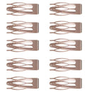 10Pcs Double-grip Hair Clips Metal Snap Barrettes Hair Styling Tools for Women Girls Hair Side Clamps Non-slip Hair Clips