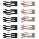 10Pcs Double-grip Hair Clips Metal Snap Barrettes Hair Styling Tools for Women Girls Hair Side Clamps Non-slip Hair Clips