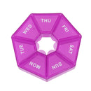 1Pcs Pill Case Plastic 7 Days Tablet Candy Box Portable Storage Tablet Holder Travel Organizer Pill Dispenser Container