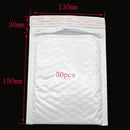 Bulk 50 Shockproof White Foam Envelope Bag Self-sealing Padded Mail Bubble Bag Envelope Shipping Office Packaging Parcel