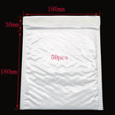 Bulk 50 Shockproof White Foam Envelope Bag Self-sealing Padded Mail Bubble Bag Envelope Shipping Office Packaging Parcel