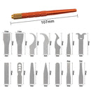 Kit de reparación de teléfonos 8 en 1, cuchillas de desmontaje para reparar teléfonos móviles, Chip IC de computadora, CPU NAND, juego de herramientas manuales para remover metales