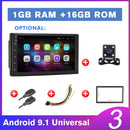 Podofo 2 din Car Radio 2.5D GPS Android Multimedia Player Universal 7" audio Navigation For Volkswagen Nissan Hyundai Kia Toyota