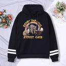 Support Your Local Street Cats Print Women Hoodie Cartoons Crewneck Clothes Vintage Loose Sweatshirt Street Hip Hop Hoody Womens