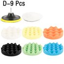 Car Polishing Sponge Pads Kit Buffing Waxing Foam Pad Buffer Set Polisher Machine Wax Pad for Removes Scratches Drill Attachment