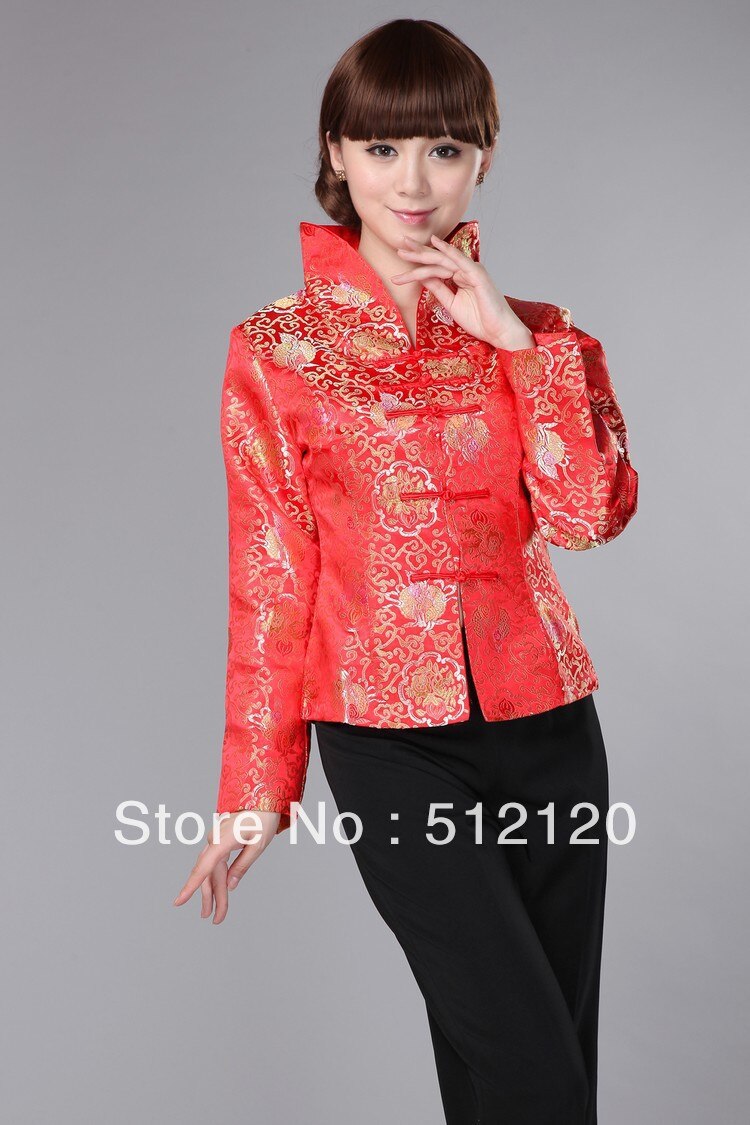 Shanghai Story Chinesische traditionelle Tang-Anzugjacke für Frauen Chinesische Bluse 3 Farbe