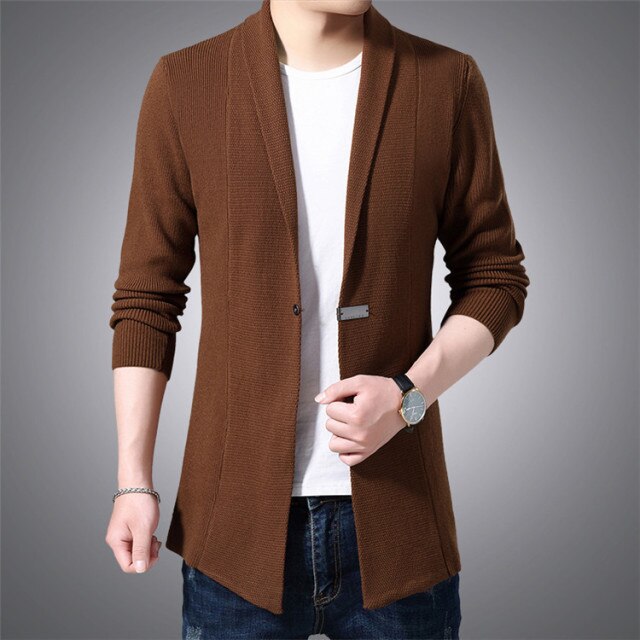 Autumn 2021 New Men's Knitwear, Chinese Style, Personality and Handsome, Outer Wear Cardigan Sweater Jacket, Men's Hanfu