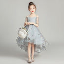 2020 Girl Children Wedding Dress Formal long Mesh Princess Prom Dress Party for Girl
