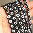 Natural Black Agates Onyx Stone Beads Smooth Round Loose Spacer Beads For Jewelry Making DIY Bracelets 15&#39;&#39; 4/6/8/10/12/14mm