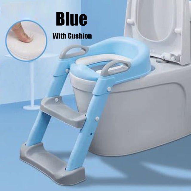 5 Farben Babytopf Töpfchen Trainingssitz Kindertoilette WC Urinal für Jungen Kinder verstellbare Trittleiter klappbarer Sicherheitsstuhl