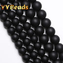 Wholesale Natural Stone White Black Agates Dull Polish Matte Onyx Beads Round Beads for Jewelry Making DIY Bracelets 4-12mm 15&quot;