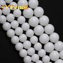 Wholesale Natural Stone White Black Agates Dull Polish Matte Onyx Beads Round Beads for Jewelry Making DIY Bracelets 4-12mm 15&quot;