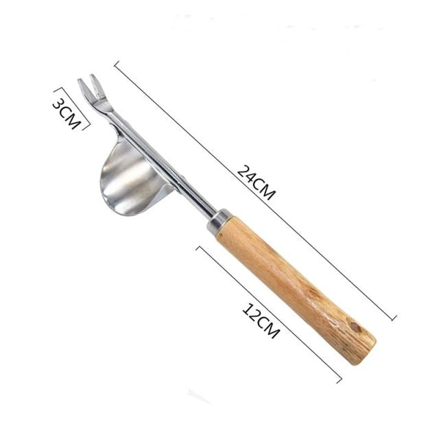 ZK30 Root Remover Tool Outdoor Killer Claw Weeder Portable Manual Garden Long Handled Aluminum Lightweight Stand Up Weed Puller
