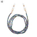 Bohemian Colored Mask Strap Beaded Glasses Chains Women Face Mask Lanyard Anti Slip Women&