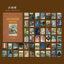 50pcs Vintage Paper for Phone Deco Memo Pad Retro Stationery Supplies Litmus Paper Junk Journal Label Scrapbooking Material