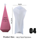 Molde de velas DIY, molde de velas de cera, vela de yeso de aromaterapia, molde de silicona 3D hecho a mano, moldes de jabón de cubo de soja